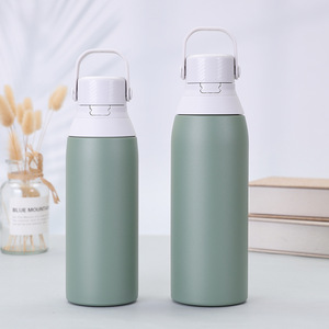 Customize Logo 500ml 750ml Double Wall 304 Stainless Steel <b>Flask</b> Vacuum Insulated Water <b>Bottle</b> With Handle For Sports - Product Image 6