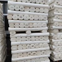 Tissu de doublure en pongé 100 % polyester 75D 210T tissé croisé résistant à l'eau, prix de gros usine