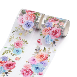 Ruban PET 2M/Rouleau Série Rêves Florissants Matériel de décoration pour carnet littéraire et artistique Autocollants en boucle - Product Image 5