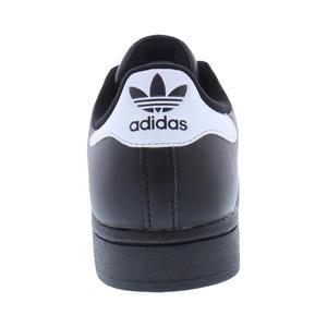 Scarpe Adidas Superstar II in Pelle da Donna, Colore Nero, Stile Basket, Dettagli Bianchi - Product Image 3