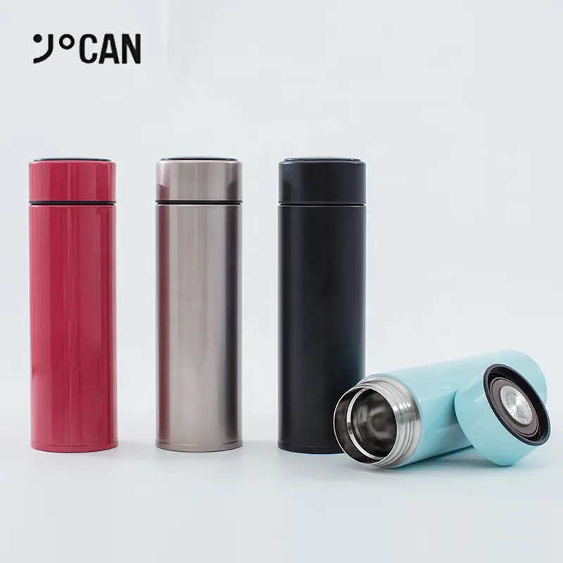 Intelligent 500ml Water Bottle Temperature Displayed Insulated Leak Proof Vacuum Flask Thermos Cup for Coffee Tea Water