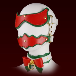 Conjunto de Bondage Erótico de Cuero con Temática Navideña para Juegos de Rol BDSM, Adecuado para Juegos Coquinos Disponible para envío directo - Product Image 4