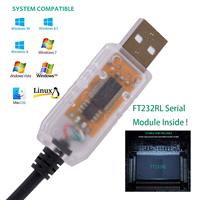 Cable convertidor de adaptador de programación en serie USB a RJ45 RS485 para Delta IFD6500 Win10 compatible con Cables de comunicación
