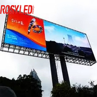 Écran LED couleur pleine résolution 4K ROSYLED P10, panneau d'affichage LED, panneau d'affichage publicitaire extérieur, écran LED, modèle IP65