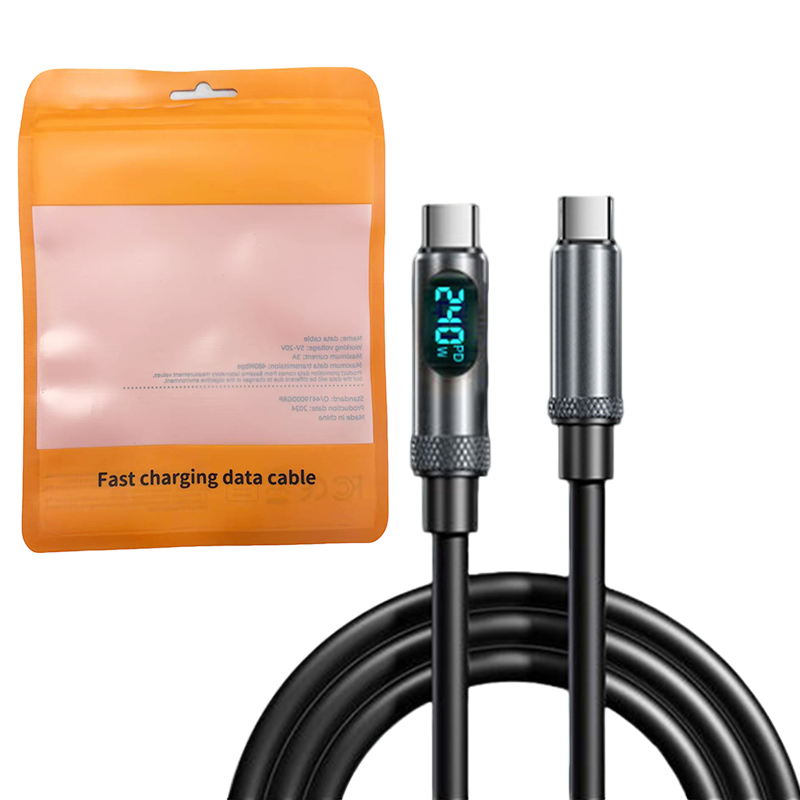 [Bagged] Gris silicone 240W câble de données numériques