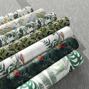 방수 셀프 접착식 플로럴 벽지 빈티지 나뭇잎과 야생화 필 앤 스틱 시트지 호텔 및 침실 장식용 - Product Image 2