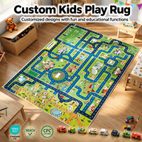 Tapis personnalisé pour enfants, tapis de jeu éducatif, tapis 100% polyester, tapis de sol pour enfants, tapis pour bébé, salon, salle de classe, chambre à coucher