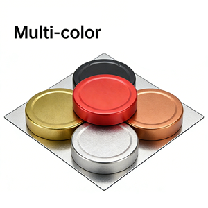 Vente en gros de pots en verre à large ouverture avec logo personnalisé pour légumes en conserve, épices, miel, stockage alimentaire, pot à miel avec couvercle en métal - Product Image 6