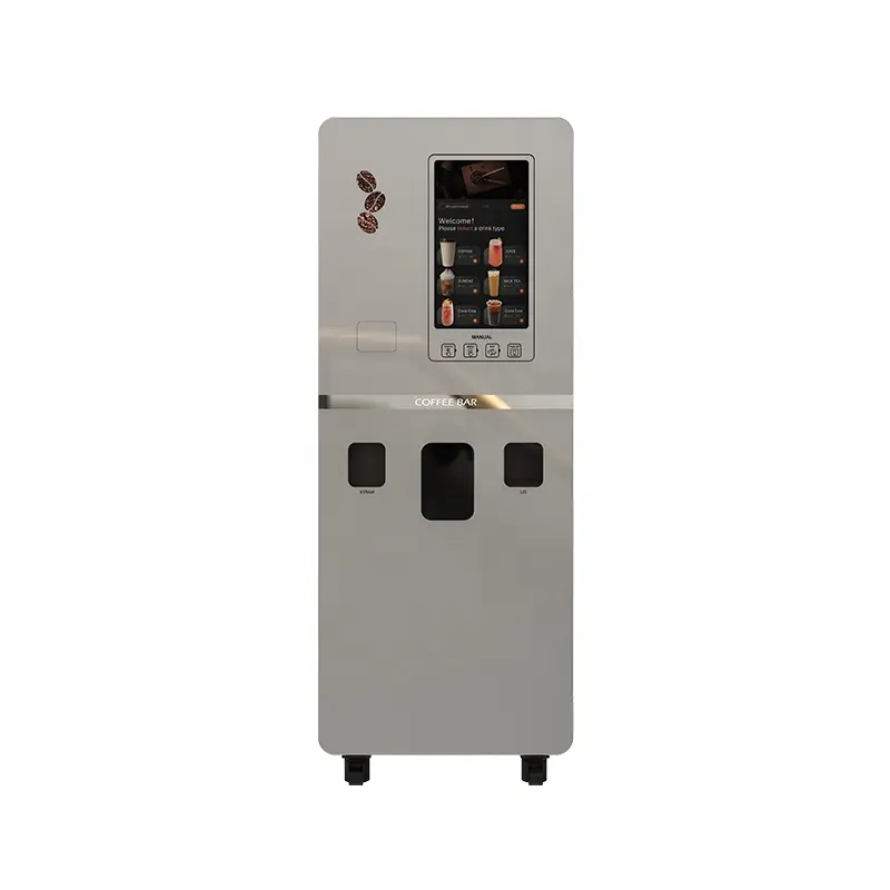 Máquina Expendedora de café loyalsuns con bebidas frías y calientes para negocios máquina expendedora de café delgada