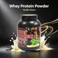 Poudre de protéines de lactosérum personnalisée saveur vanille pour le sport, supplément nutritionnel transfrontalier