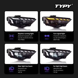 Fari TYPY per <span class=keywords><strong>Audi</strong></span> <span class=keywords><strong>A3</strong></span> 2017-2020, Proiettori LED con DRL e Indicatori di Direzione Sequenziali, <span class=keywords><strong>Accessori</strong></span> Auto - Product Image 3