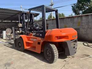 Chariot élévateur diesel d'occasion de 7 tonnes, mini-élévateur à fourche compact avec garantie de 6 mois, fabriqué en Chine - Product Image 5