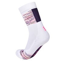 Chaussettes de compression professionnelles unisexes avec revers, logo personnalisé, coussinets de haute qualité, antidérapantes pour les saisons printemps-été