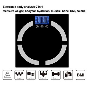 가정용 체지방 측정기 물 근육 뼈 BMI 비율 체중계 체지방 분석기 - Product Image 5