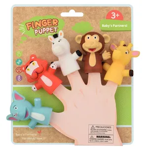 Con Rối ngón tay phim hoạt hình động vật cướp biển đồ chơi bằng nhựa 0-24 tháng gia đình tương tác quà tặng cho bé trai và bé gái Sản xuất tại Trung Quốc - Product Image 4