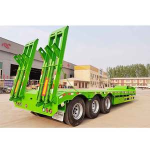 Semirremolque de Plataforma Baja ZW de 3/4 Ejes, 25-30 Toneladas, Remolque de Acero con Suspensión Neumática, <span class=keywords><strong>13m</strong></span> de Longitud, en los Emiratos Árabes Unidos - Product Image 1