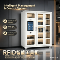 Gabinete de Herramientas Inteligente RFID con Cerradura Electrónica, Gestión Completa de Herramientas Ensambladas, Inventario Automático Sin Personal