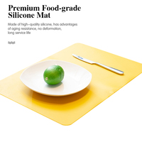 Tapis de table en silicone de qualité alimentaire réutilisable, design personnalisé, imprimé tendance, pour la table à manger, le comptoir de cuisine, pour un usage domestique