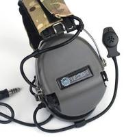 Headset Komunikasi Taktis WADSN Berkabel dengan Peredam Kebisingan Aktif, Tahan Air IPX-4, Waktu Putar 40 Jam, WZ111