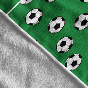 Fans logo personnel imprimé ballon de football équipe <span class=keywords><strong>serviette</strong></span> de plage de football - Product Image 2