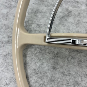 Volante Deportivo Retro de 400 mm, ABS13, Diseño de Madera de Durazno, para Modificación de Autos de Carreras, Compatible con el Poussin Beetle - Product Image 5