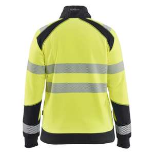 BLAKLADER - 350825283399XXXL Sweat-shirt haute visibilité pour femme avec fermeture éclair jaune haute visibilité/noir-EAN 7330509933572 HI-VIS WORKWEAR - Product Image 2