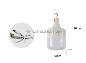 工厂价格30W 60W 80W USB可插拔18650电池供电的带USB电缆的LED应急照明灯泡 - Product Image 3