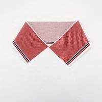 Col côtelé en polyester 100% écologique double jacquard personnalisé s'applique aux polos et aux vêtements décontractés