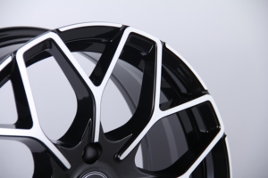 Cerchi in Lega Sportivi 3x112 16/17 Pollici Neri con Finitura Diamantata CB57.1mm per Auto Passeggeri, Adatti per Smart <span class=keywords><strong>Fortwo</strong></span> W450 W451 - Product Image 3