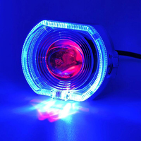 Moto véhicule électrique 2.5 pouces LED intégré phares Devil's Eye lentille phares projecteurs hauts et bas universel