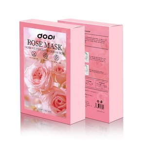 <span class=keywords><strong>Mascarilla</strong></span> Facial en Lámina de Esencia de Rosas Hidratante y Aclarante OEM Popular, Fermentación Biológica, Péptidos Reafirmantes, Blanqueadores, Caja de Regalo - Product Image 2