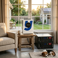 Convertisseur d'énergie photovoltaïque 3,6 kW et pack de batteries LiFePO4 100 Ah, adaptable à plusieurs configurations de panneaux solaires