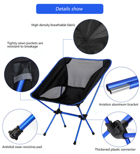 Sac à dos portable orange personnalisé, taille de bouteille graphique, pique-nique pliable voyage océan camping plage <span class=keywords><strong>chaise</strong></span> - Product Image 5
