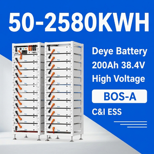 Batterie LiFePO4 haute tension Deye BOS-A BOS-A160 160 kWh 200 kWh montée en rack, 6000 cycles, sortie 160 A, surveillance cloud, BESS CE - Product Image 1
