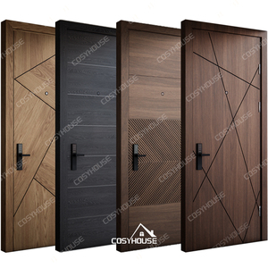 Cosyhouse prehung rắn gỗ nội thất cửa khung cách âm chống cháy Dễ dàng cài đặt cho khách sạn biệt thự thương mại sử dụng hiện đại - Product Image 1