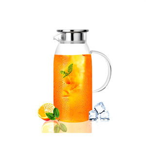 Pichet à eau filtrée en forme de <span class=keywords><strong>carafe</strong></span> en verre de remplacement thermique de café au meilleur <span class=keywords><strong>prix</strong></span> de la Chine - Product Image 4