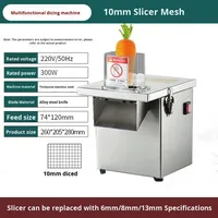 Multifunctionele automatische slimme elektrische commerciële groentesnijder radijs/aardappel snij-/schaafmachine SUS 201 roestvrij staal