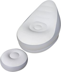 Modern <b>Inflatable</b> Air <b>Sofa</b> Set With Footrest EVA Material Living Room Lounge Chair White Design - Product Image 1