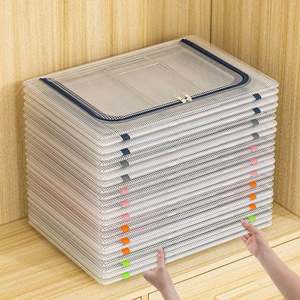 Extra Large Transparent Nylon Fabric Storage Bag 66L Clear Plastic Clothes <b>Bins</b> for Living Room Storage - Product Image 5