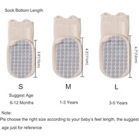 Chaussettes antidérapantes mignonnes pour tout-petits, idéales pour la marche des bébés en intérieur, chaussettes mi-hautes extensibles et respirantes en coton Exegawe