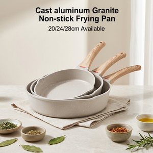 Padella in Alluminio Pressofuso per Gas e Induzione, Design Classico Moderno, Antiaderente in Granito, per Cucina Domestica - Product Image 1