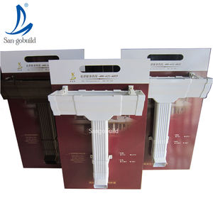 Canal de agua de lluvia blanco y negro de 5,2 pulgadas, fabricante para drenaje de techo, venta al por mayor, PVC, precio de España - Product Image 3