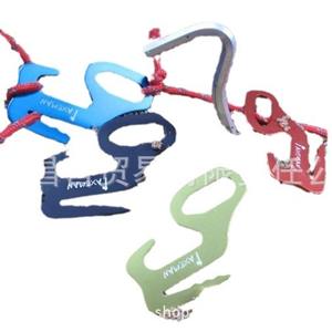 FerovrFox - Abrazadera de sujeción ajustable de aleación de aluminio con hebilla en forma de 9 para cuerda de tienda de campaña, resistente al viento, capacidad de carga de 10 kg - Product Image 1