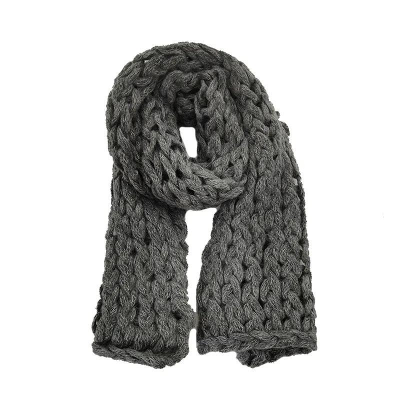 Wholesale fashion winter warm acrylic knitted scarf