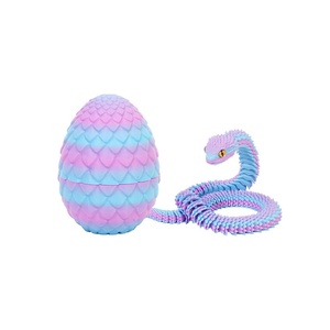 Huevo de Serpiente Impreso en 3D, Juguete Creativo y Moderno, Modelo de Simulación de Animal, Huevo de Serpiente/Dragón, Divertido y Ecológico para Niños - Product Image 1