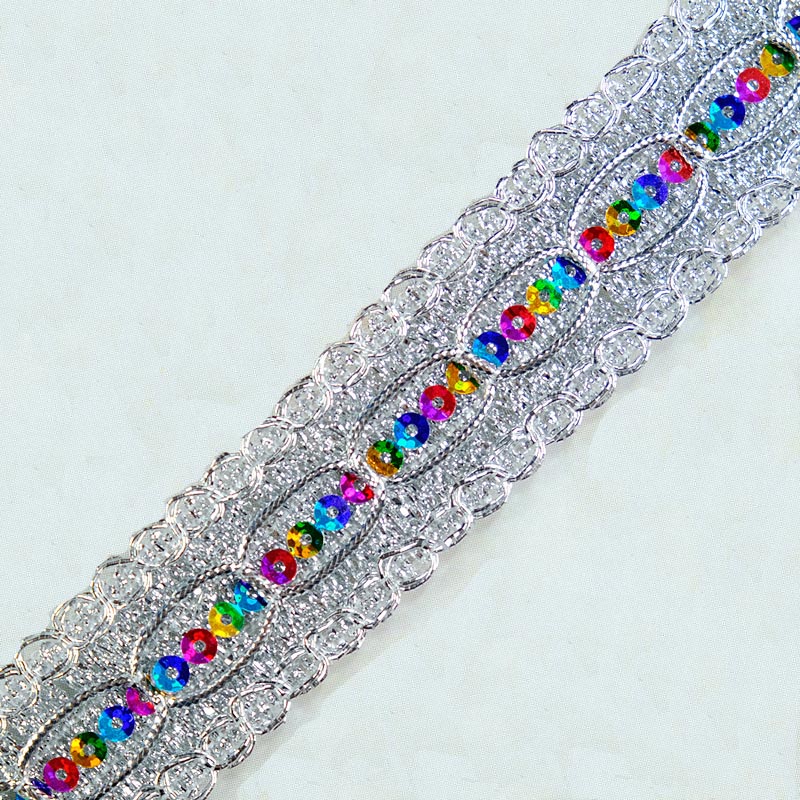 silver+colored sequins