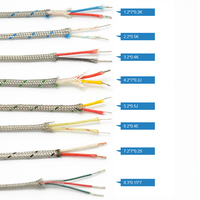 Sensor Suhu Thermocouple M8 Custom S B R K N dengan Probe Jarum Panjang dari Baja Tahan Karat untuk Metalurgi Peleburan Kaca