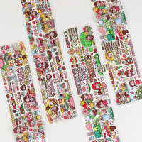 Rouleau de ruban Washi simple face Kawaii de haute qualité Impression personnalisée en couleurs mélangées pour la décoration de compte et l'utilisation au bureau