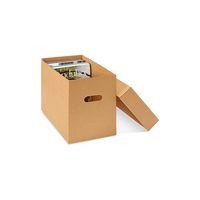 Caja de Cartón Estándar Económica para Almacenamiento de Archivos con Tapas