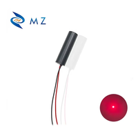 Nouveau module diode laser à point rouge visible de qualité industrielle, compact, D12mm, 635nm, 50mW, 3V, 5V, 12V, MZLASER, pour positionnement